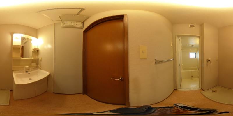 パノラマ画像洗面所