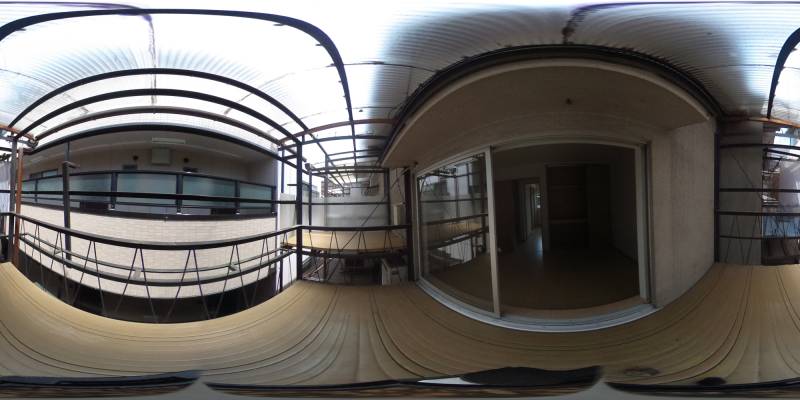 パノラマ画像バルコニー