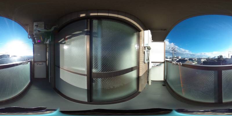 パノラマ画像バルコニー