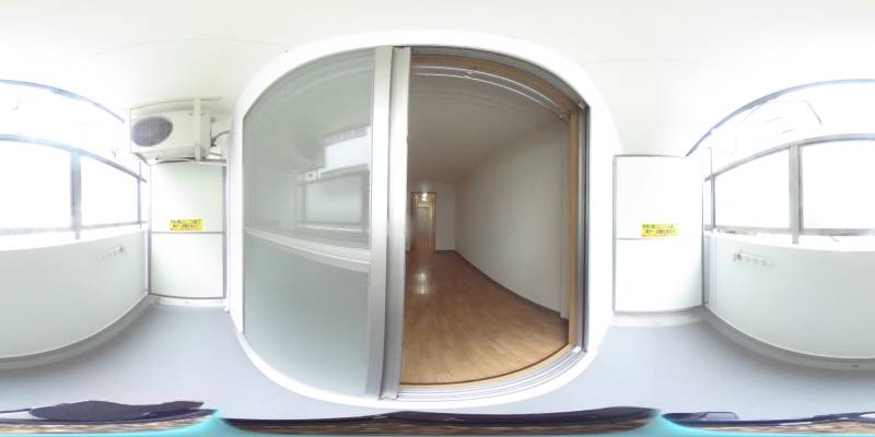 パノラマ画像バルコニー