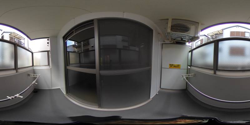 パノラマ画像バルコニー