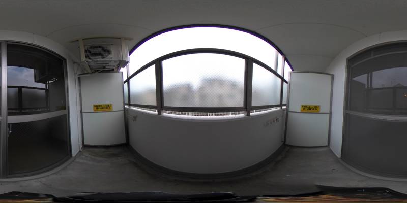 パノラマ画像バルコニー