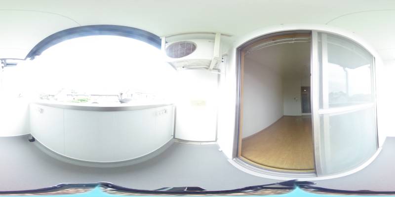 パノラマ画像バルコニー