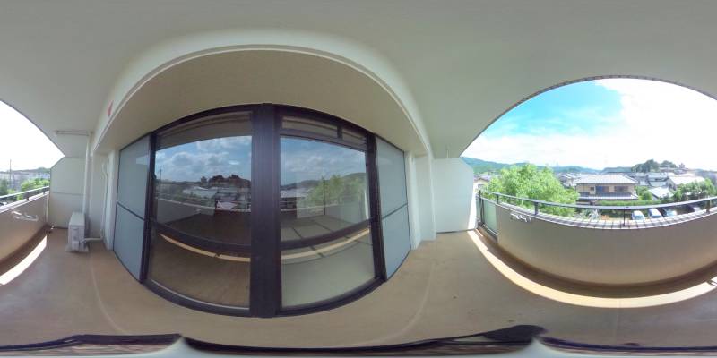 パノラマ画像バルコニー