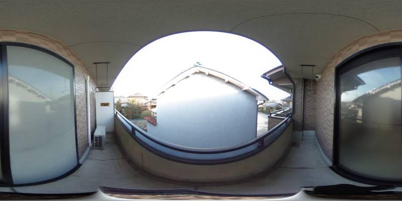 パノラマ画像バルコニー