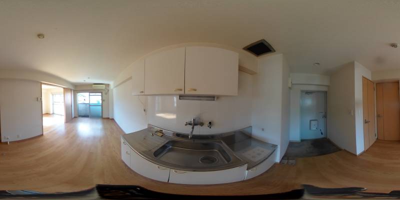 パノラマ画像キッチン