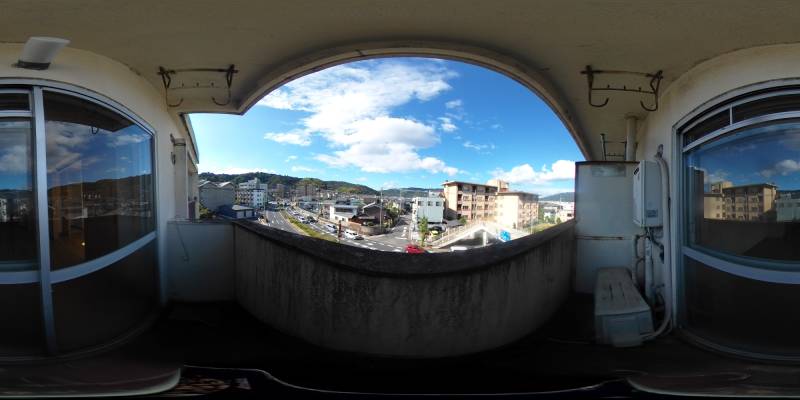 パノラマ画像バルコニー