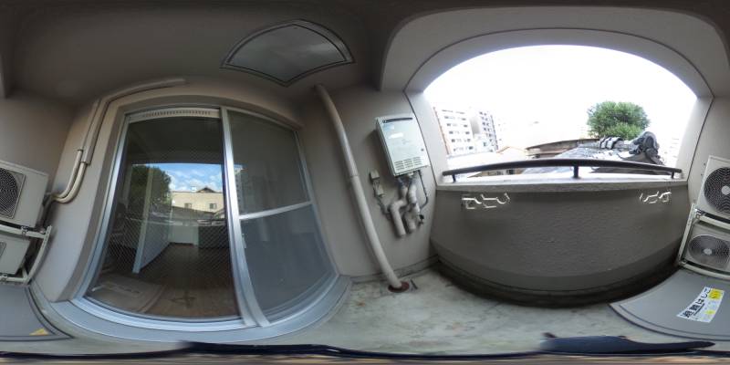 パノラマ画像バルコニー