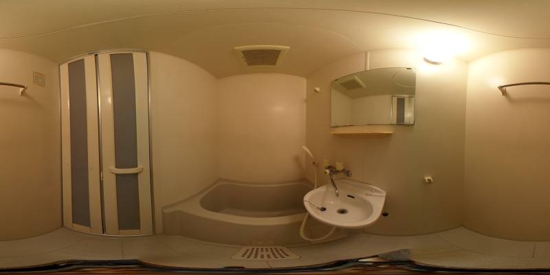 パノラマ画像バスルーム