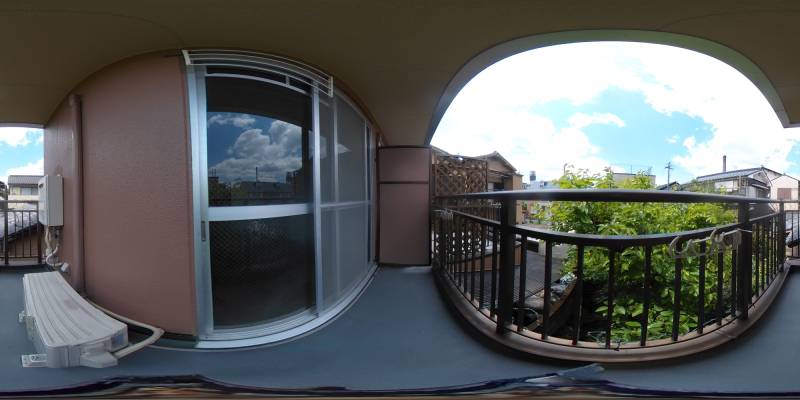 パノラマ画像バルコニー