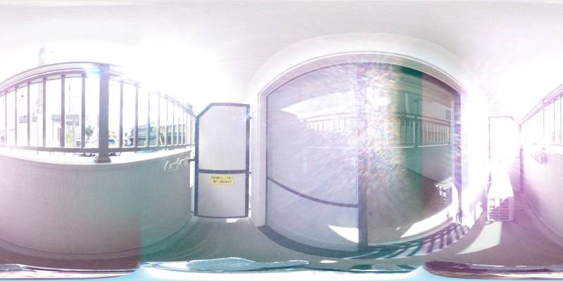 パノラマ画像バルコニー