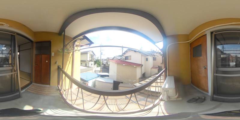 パノラマ画像バルコニー