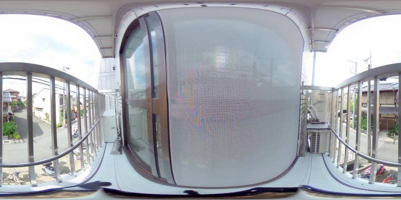 パノラマ画像バルコニー