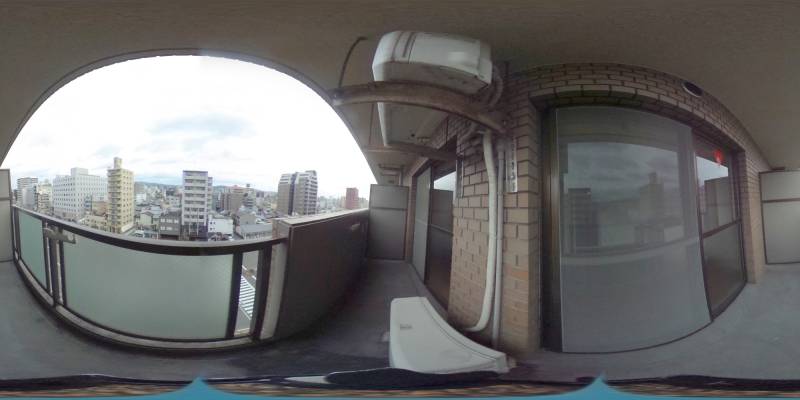パノラマ画像バルコニー