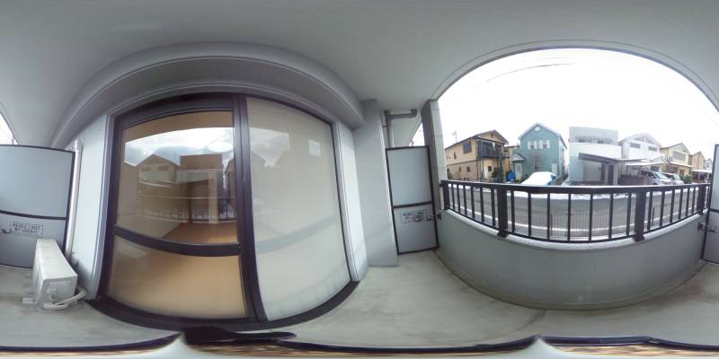 パノラマ画像バルコニー