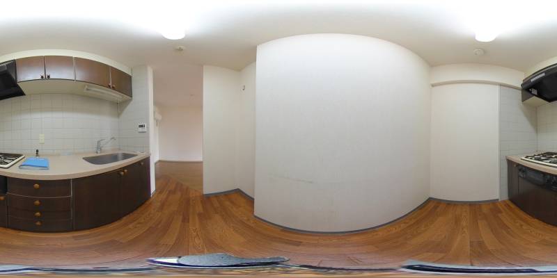 パノラマ画像キッチン