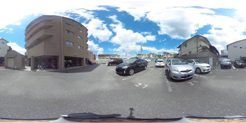 パノラマ画像駐車場