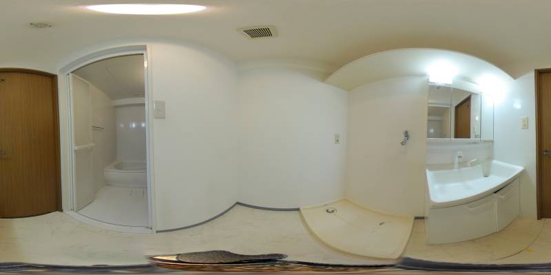 パノラマ画像洗面所