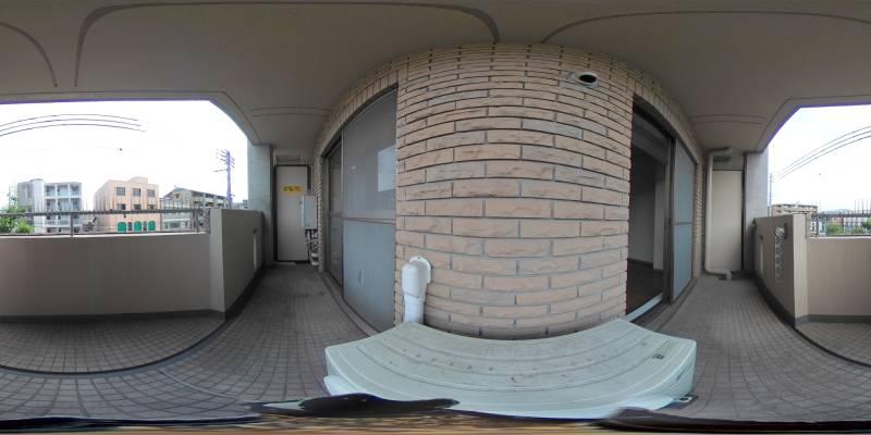 パノラマ画像バルコニー