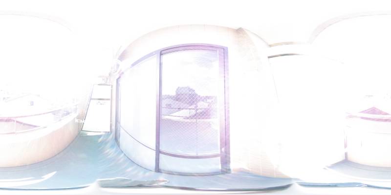 パノラマ画像バルコニー