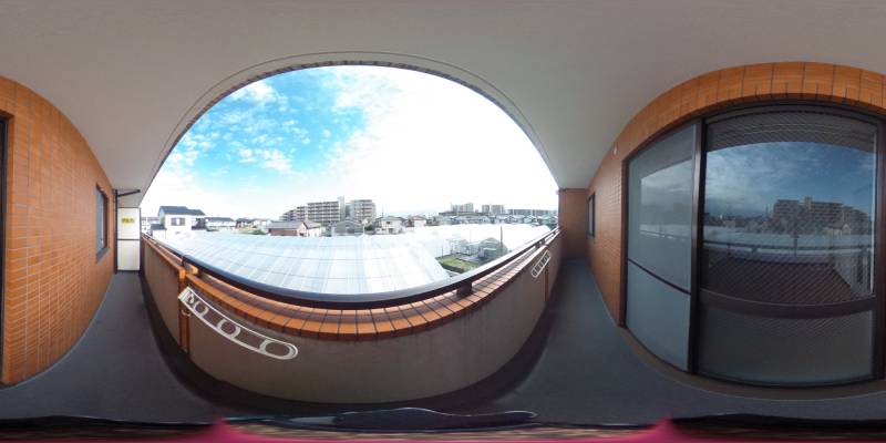 パノラマ画像バルコニー