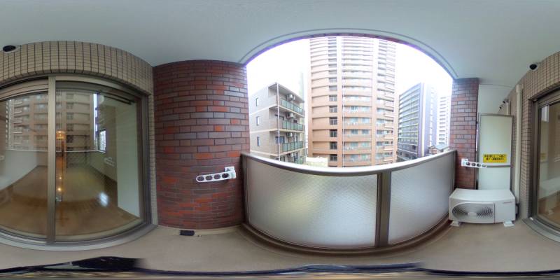 パノラマ画像バルコニー