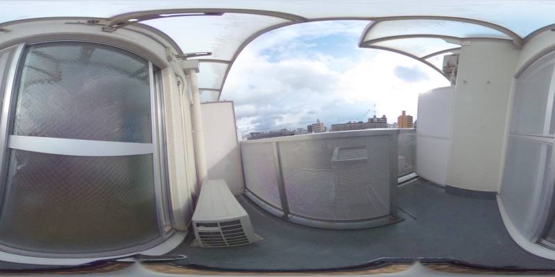 パノラマ画像バルコニー