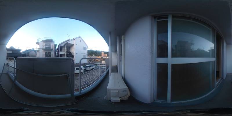 パノラマ画像バルコニー