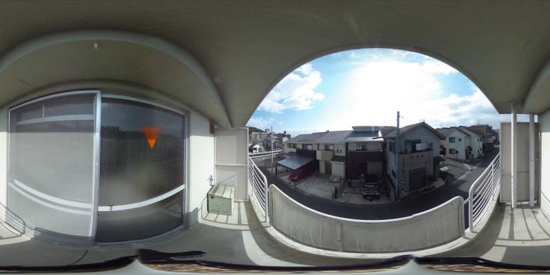 パノラマ画像バルコニー