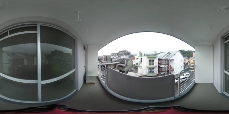 パノラマ画像バルコニー