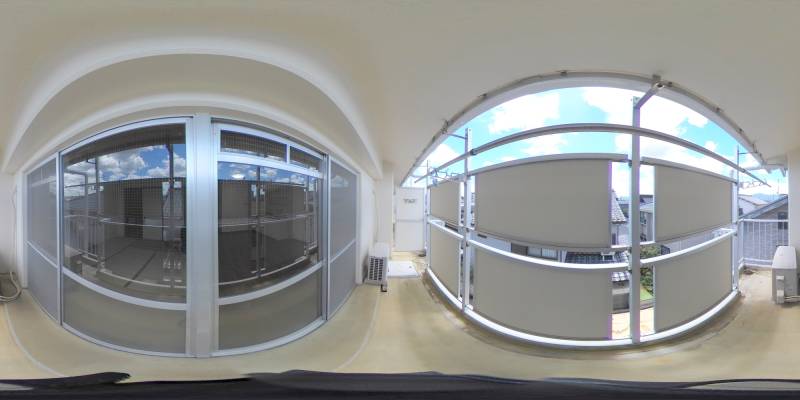 パノラマ画像バルコニー