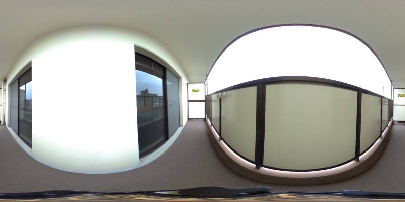 パノラマ画像バルコニー