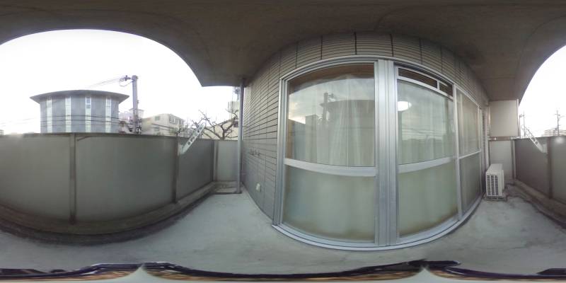 パノラマ画像バルコニー