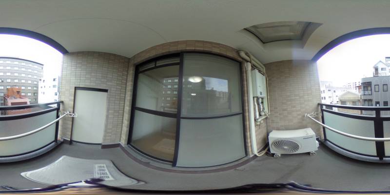 パノラマ画像バルコニー