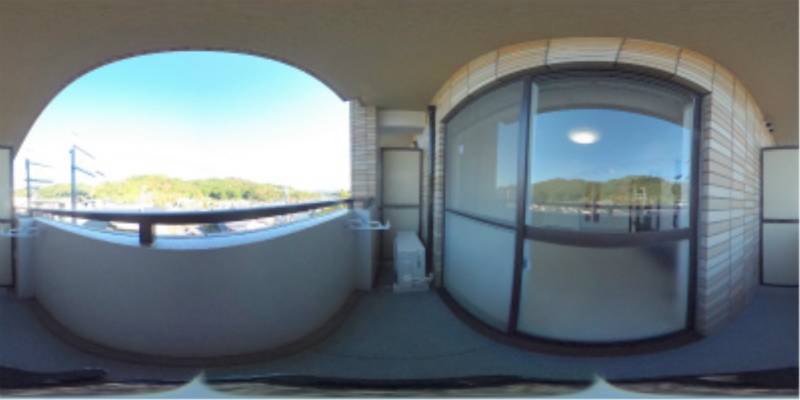 パノラマ画像バルコニー