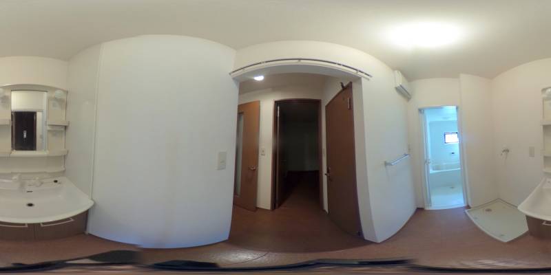 パノラマ画像洗面所