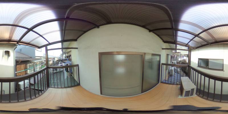 パノラマ画像バルコニー