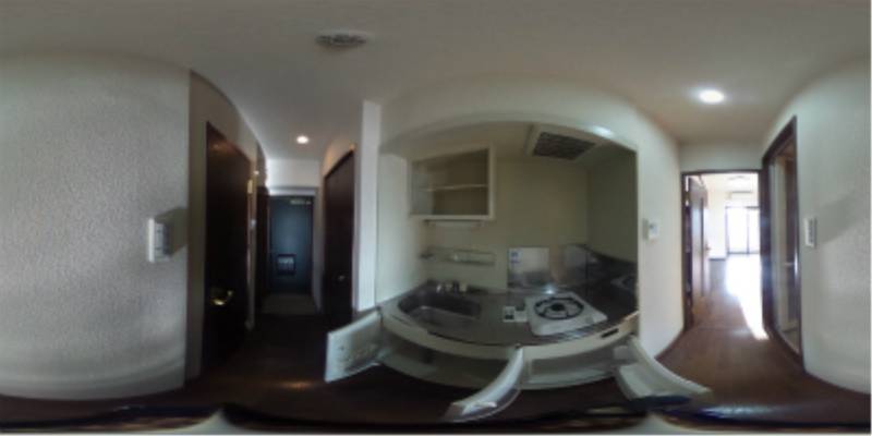 パノラマ画像キッチン