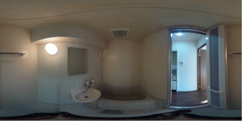 パノラマ画像バスルーム