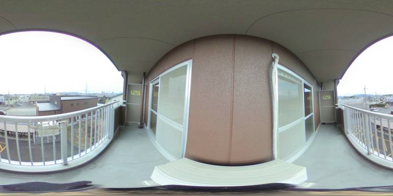 パノラマ画像バルコニー