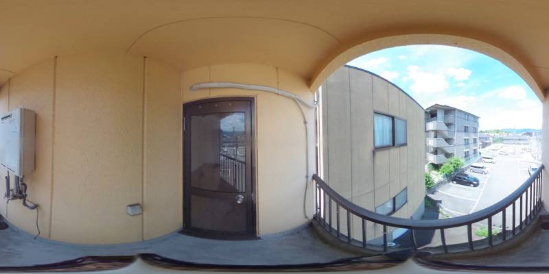 パノラマ画像バルコニー