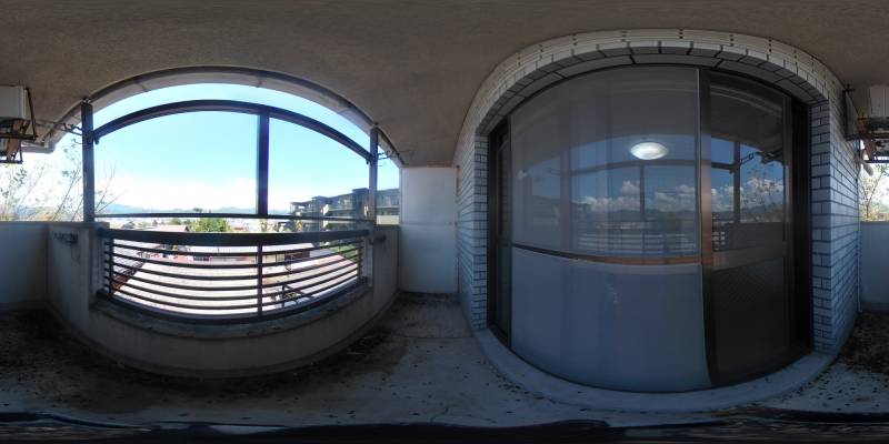 パノラマ画像バルコニー