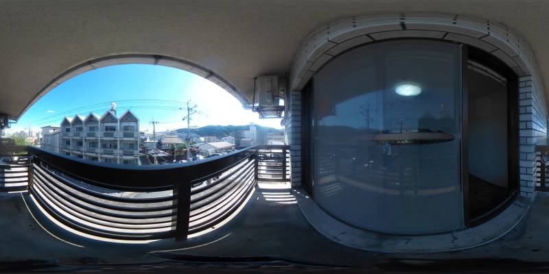 パノラマ画像バルコニー