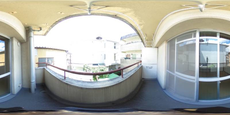 パノラマ画像バルコニー