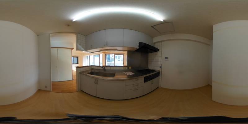 パノラマ画像キッチン
