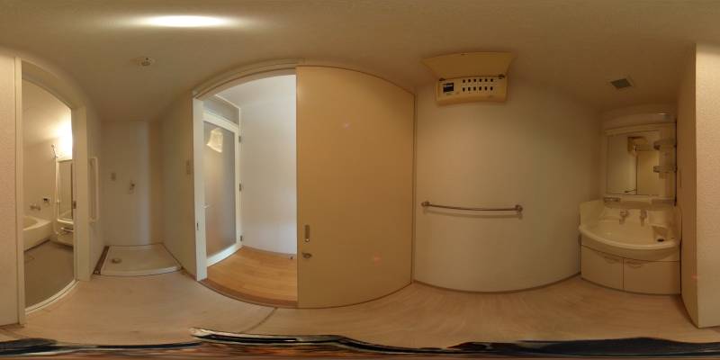 パノラマ画像洗面所