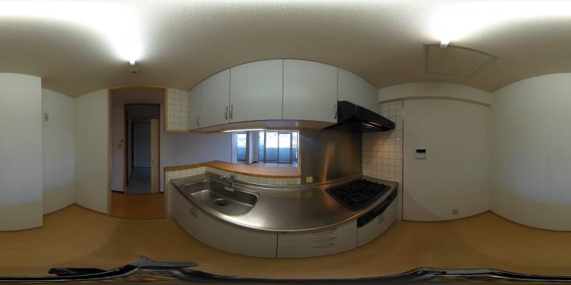 パノラマ画像キッチン