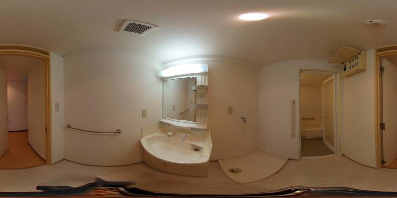 パノラマ画像洗面所