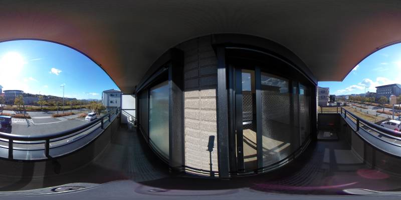 パノラマ画像バルコニー