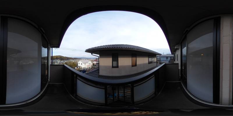 パノラマ画像バルコニー